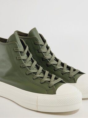 Converse Wmns Chuck Taylor All Star Lift Platform Leather High 'Utility Egret'